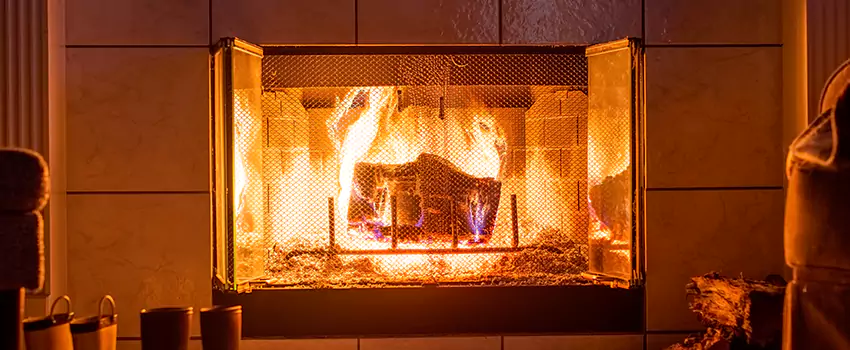 Mendota Hearth Landscape Fireplace Installation in Wolf Trap, Virginia