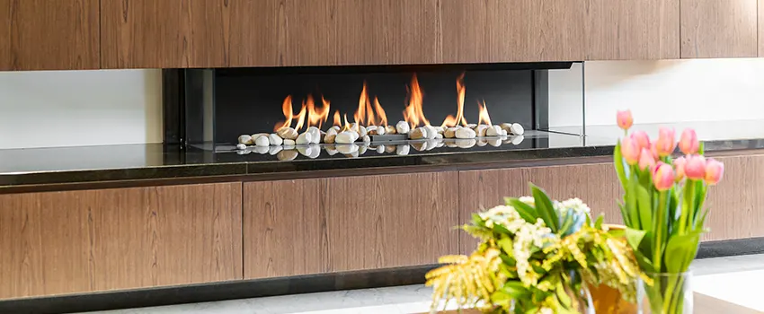 Double-height Fireplace Design Refurbishment in Wolf Trap, Virginia